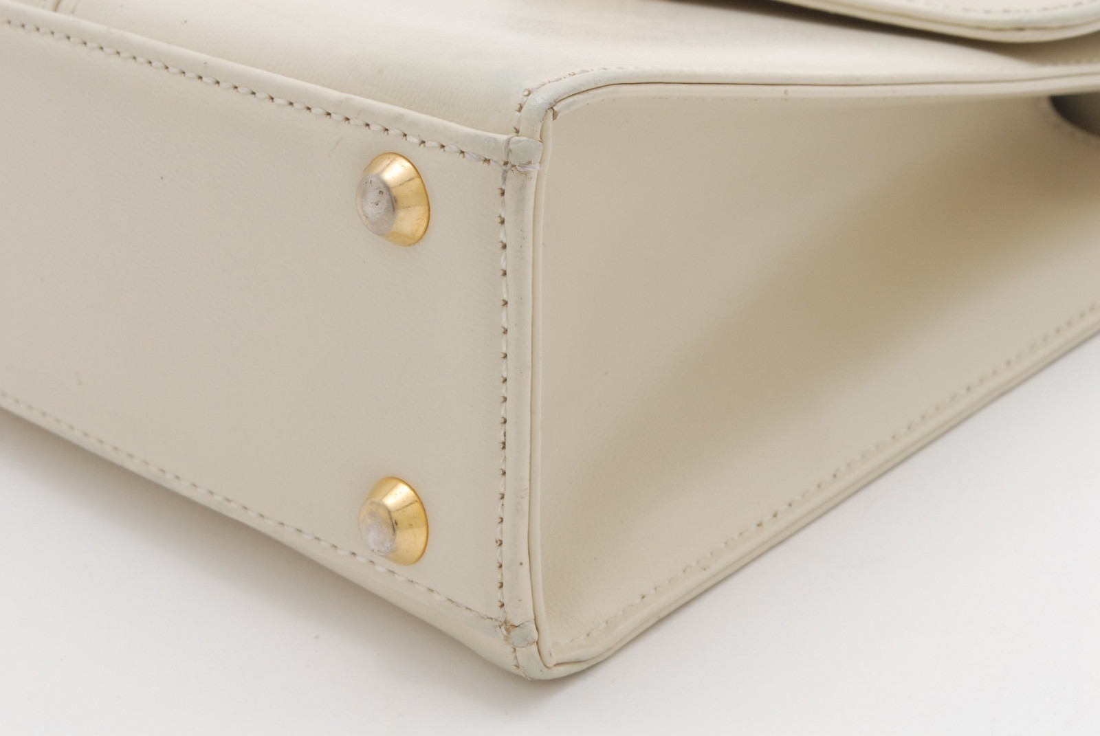 Yves Saint Laurent 2way Handbag Shoulder Bag Ivory Ivory Leather bag YSL
