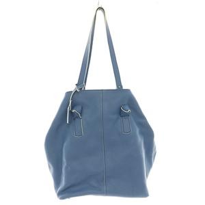 Ginza Kanematsu Leather Handbag Blue AB Condition 33cm x 19cm x 40.5cm