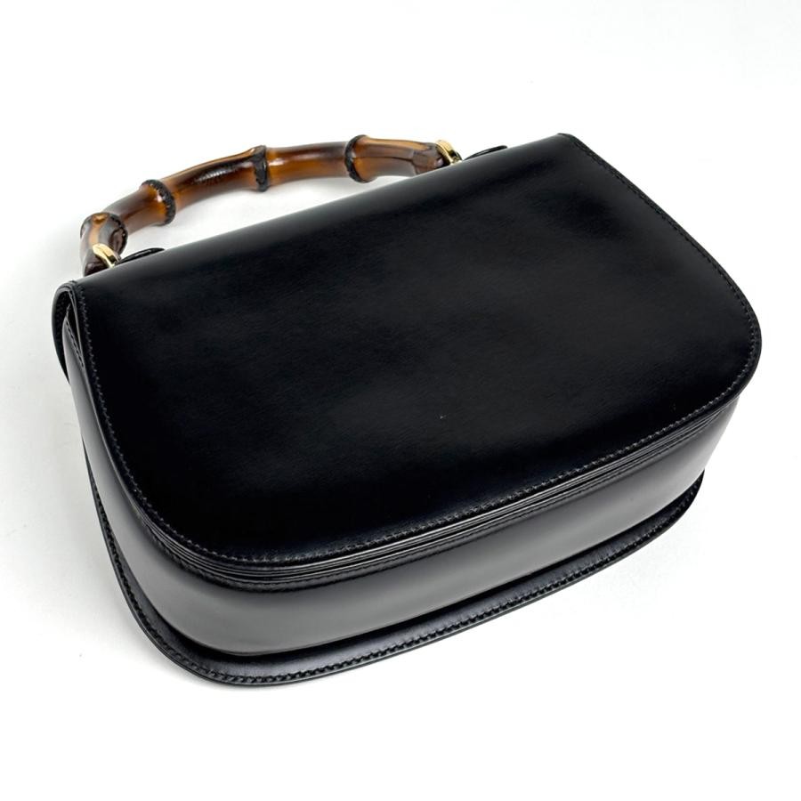 Gucci 2WAY 000460188 Leather Black Handbag #BS2850