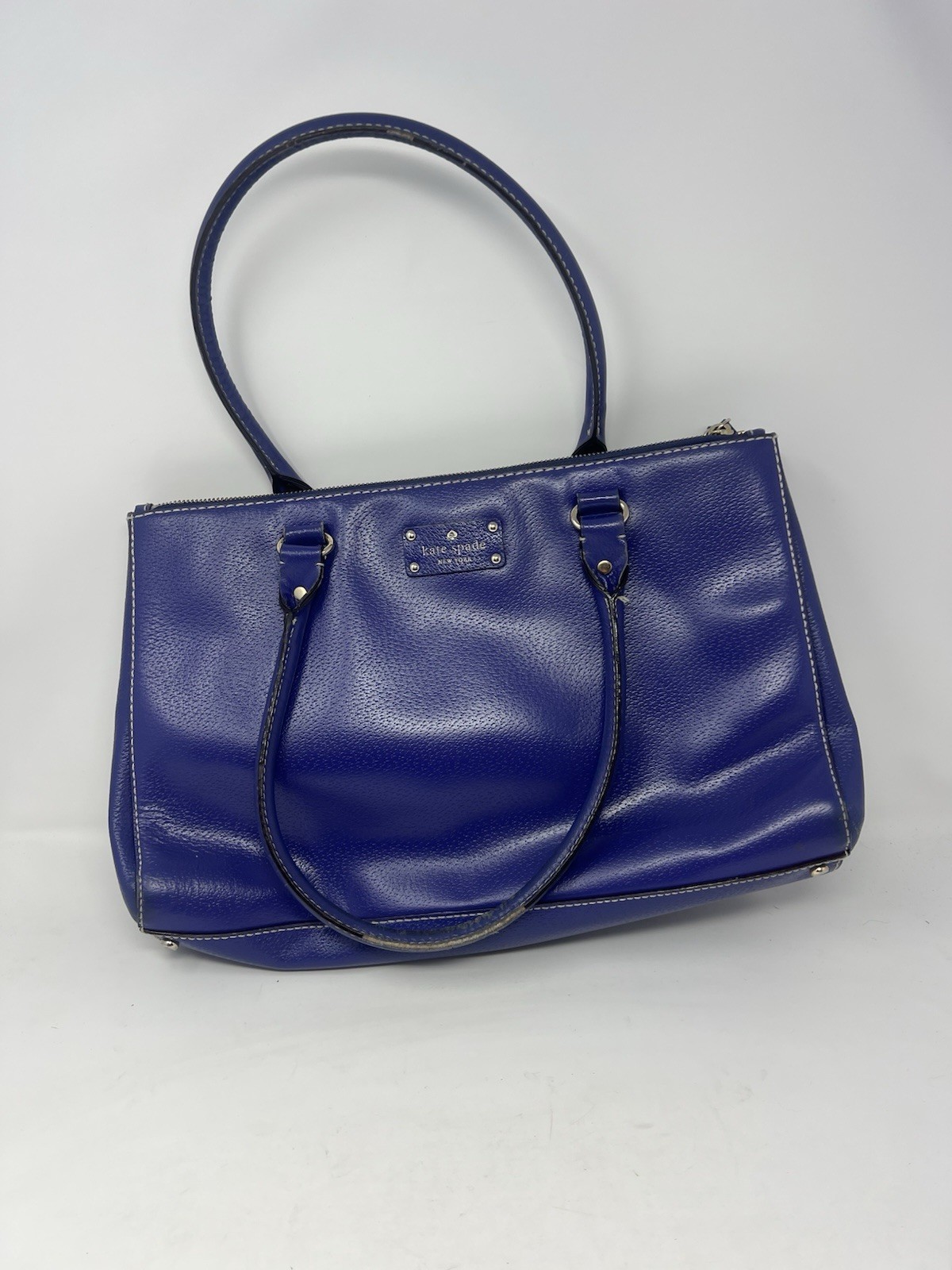 Kate Spade Rare Purple Leather Shoulder Bag – see Photos