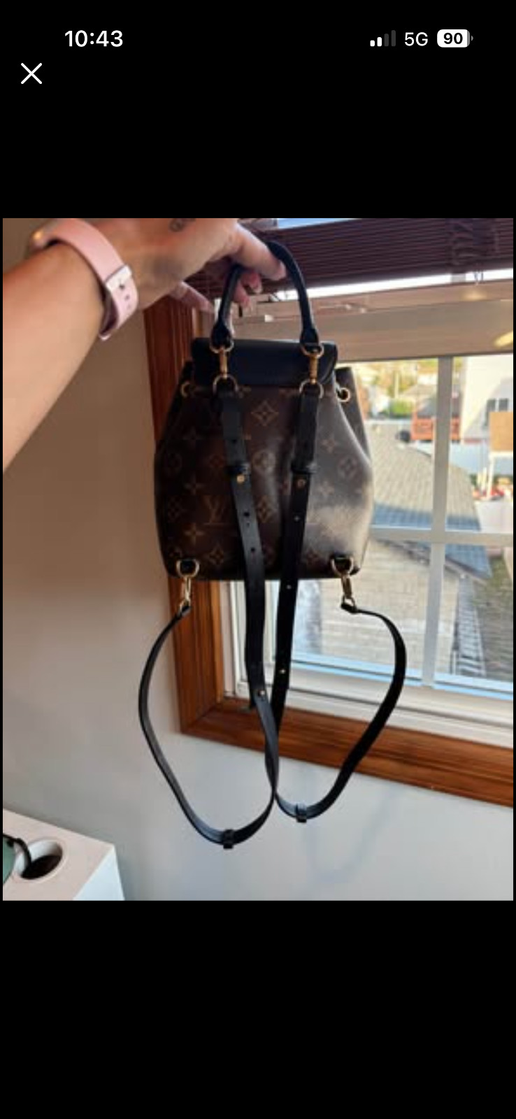 Louis Vuitton Montsouris Backpack PM Brown Canvas