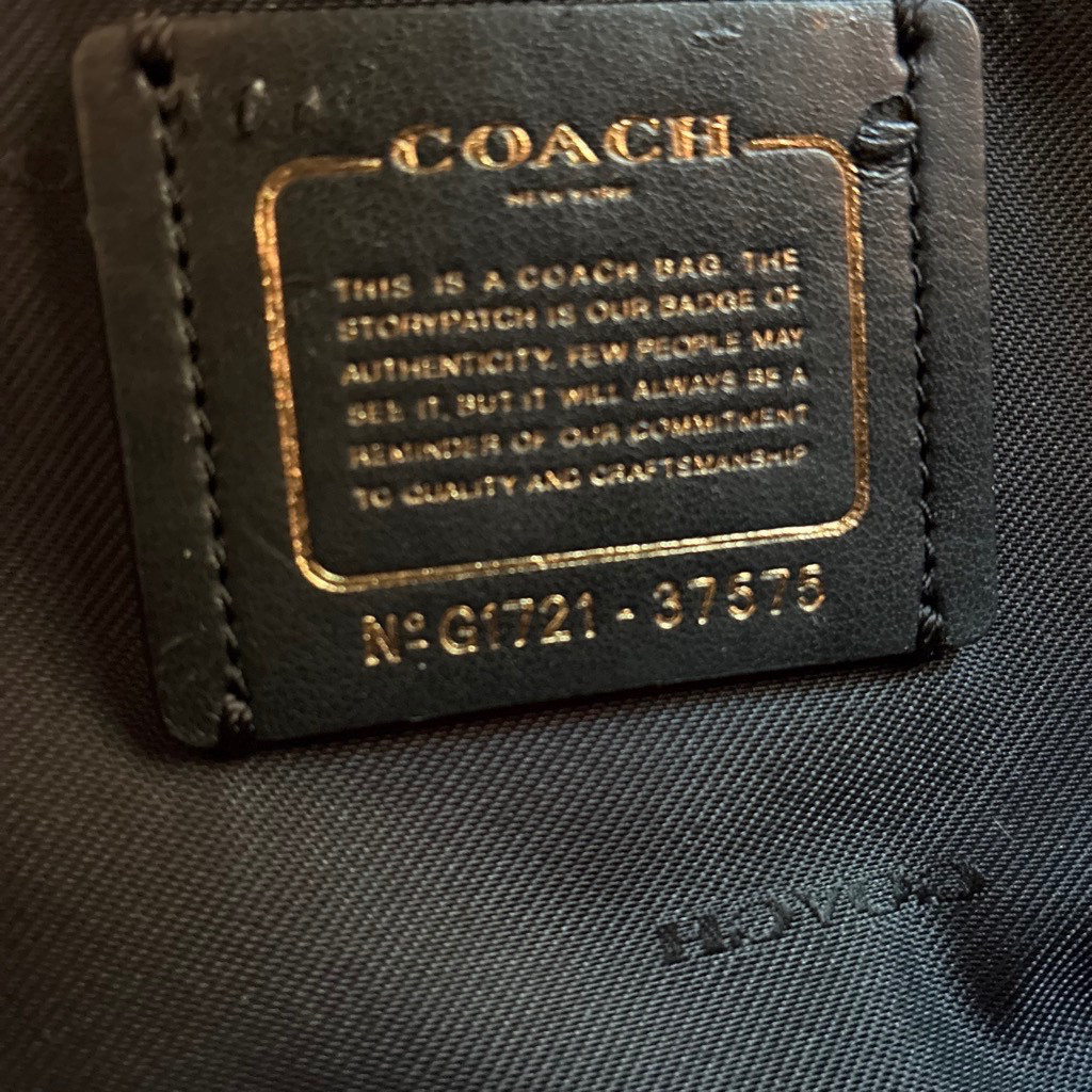 Black Coach Mercer Satchel 30 leather tote bag with gold hardware Style# CD520