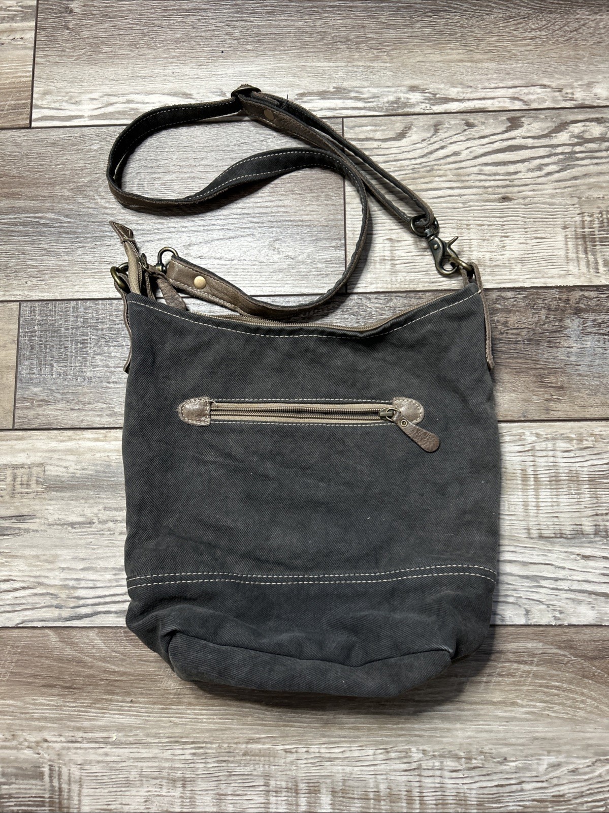Myra Bag Canvas Leather Crossbody Bag Purse Lot of 2