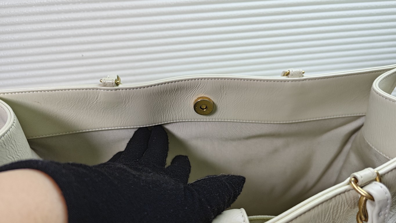 Authentic Chanel Calfskin Tote White Gold-Tone eBay AG