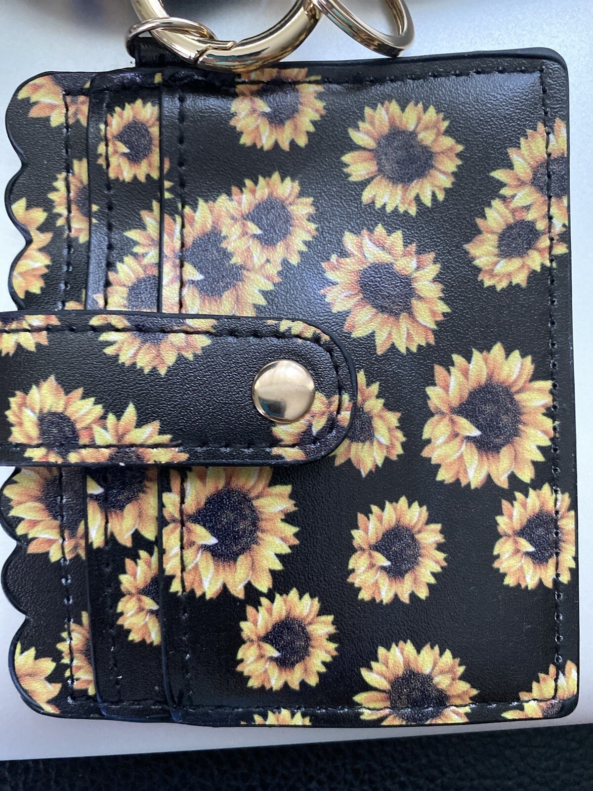 Coolcos Sunflower Wristlet Wallet Womens Keyring