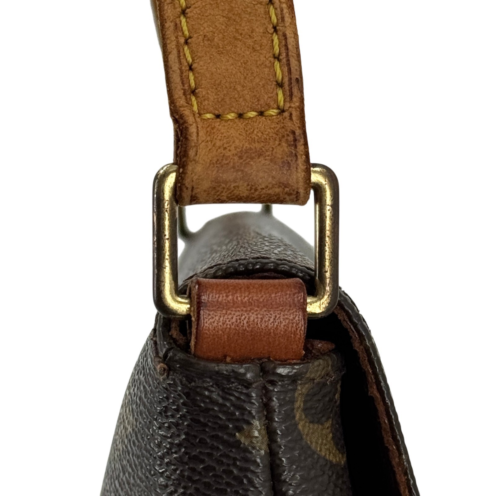 LOUIS VUITTON Musette Tango Monogram Canvas Brown Flap Shoulder Bag M51388