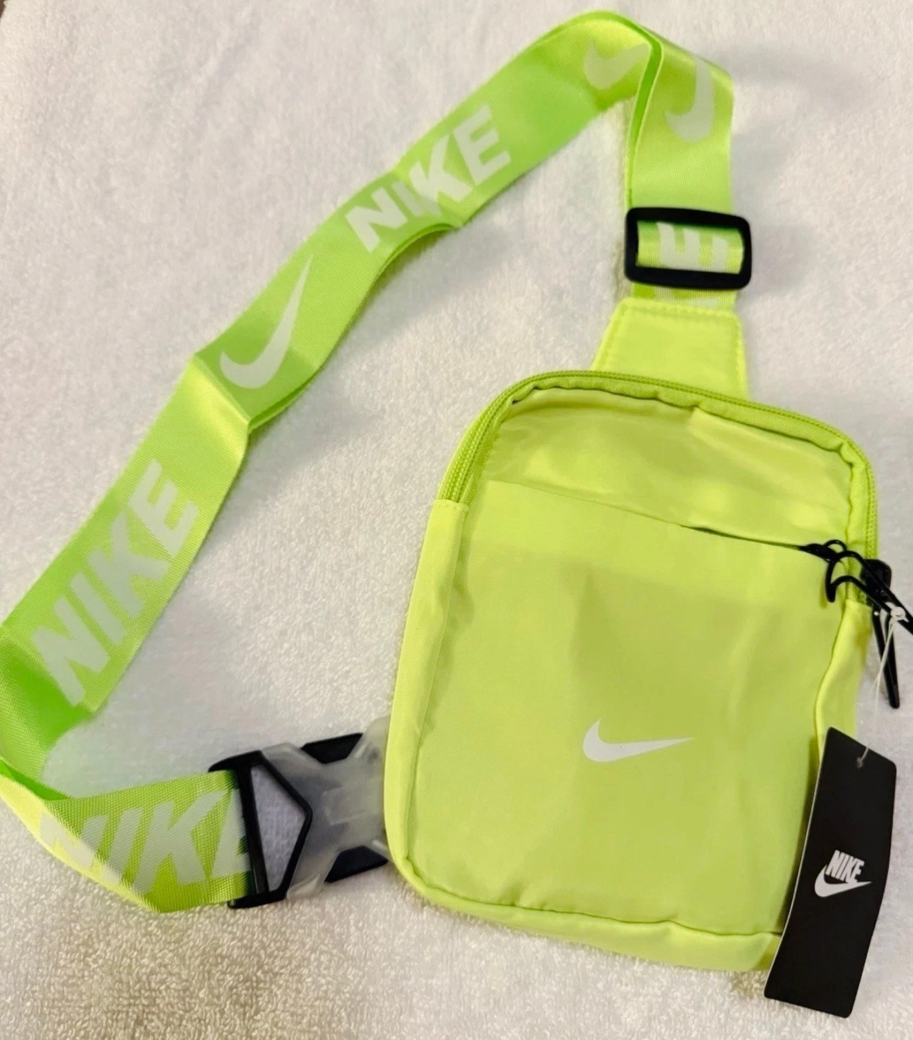 Nike Heritage Crossbody Bag Small Branded Strap & Padded Mesh Back,multi Colors.