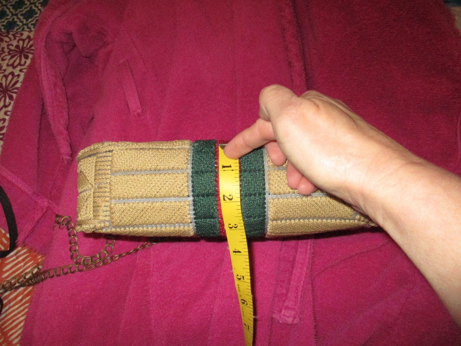 Handmade Paracord Plastic Canvas Handbag Shoulder Purse 11″ x 7.5″ x 2.75″ Brass