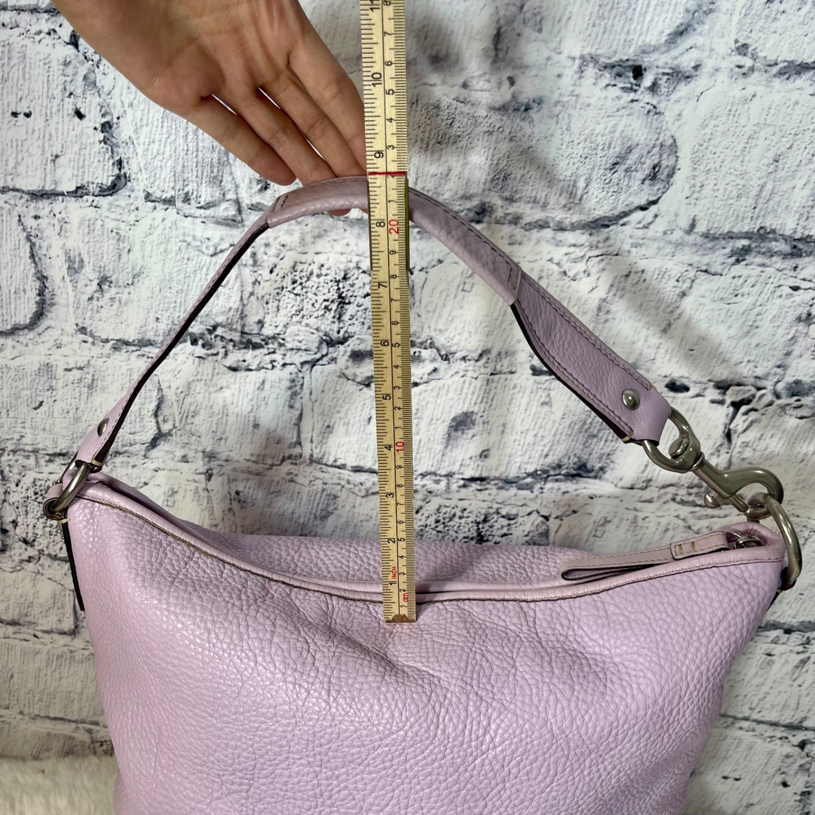 Vintage Coach Sarah Hobo Bag F13094 Leather Shoulder Purse Y2k Lavender
