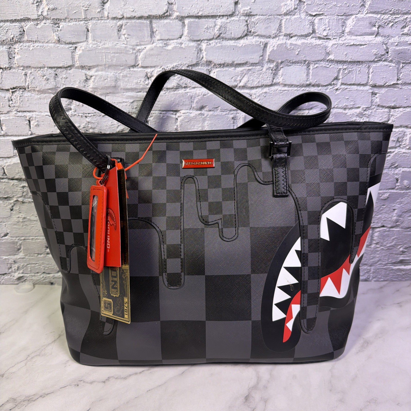 NEW Sprayground XTC Grey Sharks In Paris Tote Limited Edition Sold Out Bag NWT
