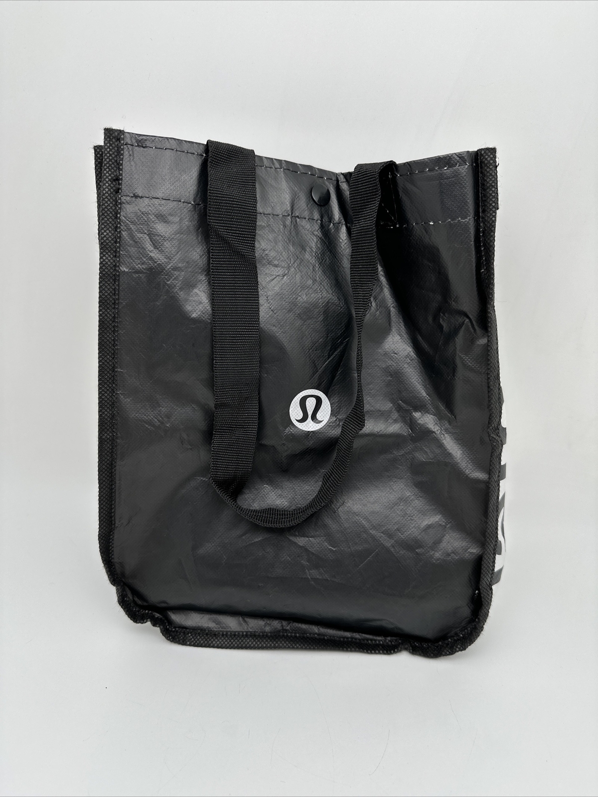 Lululemon Black Reusable Tote Bag Small- 11 In- Used….