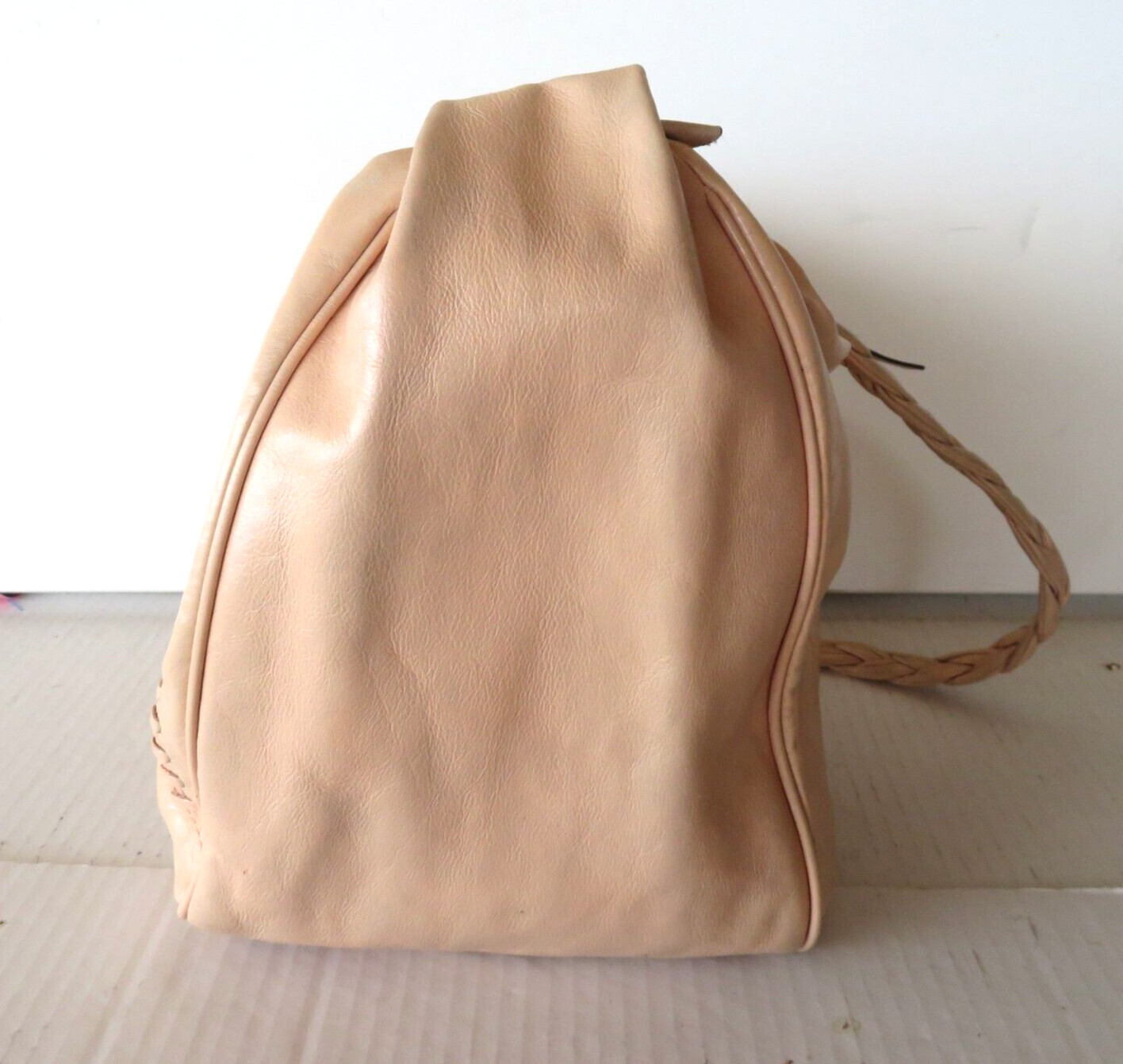 Guess Marciano X-Large Peach Leather Slouch Bag Tote Shoulder Bag Satchel Hobo