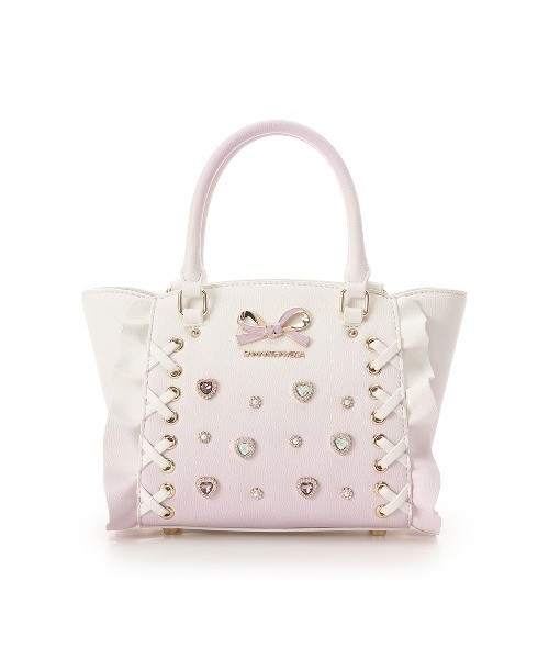 Samantha Vega 2Way Bag Shoulder Lace-up Heart Bijou Flutter Mini lavender JP FS