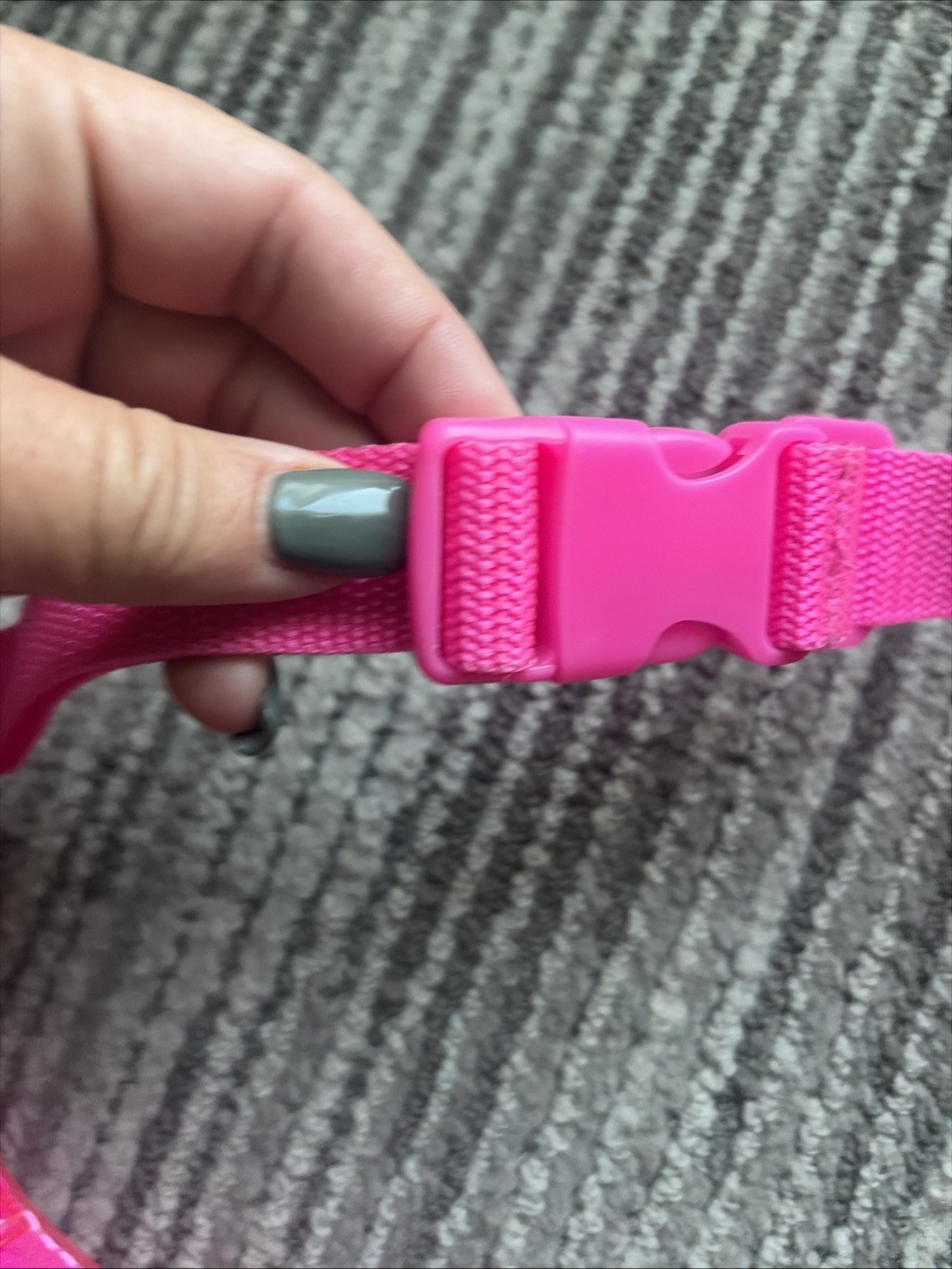 “Clear” Hot Pink Fanny Pack Belt Bag Transparent Neon Waist Bag Festival Y2K