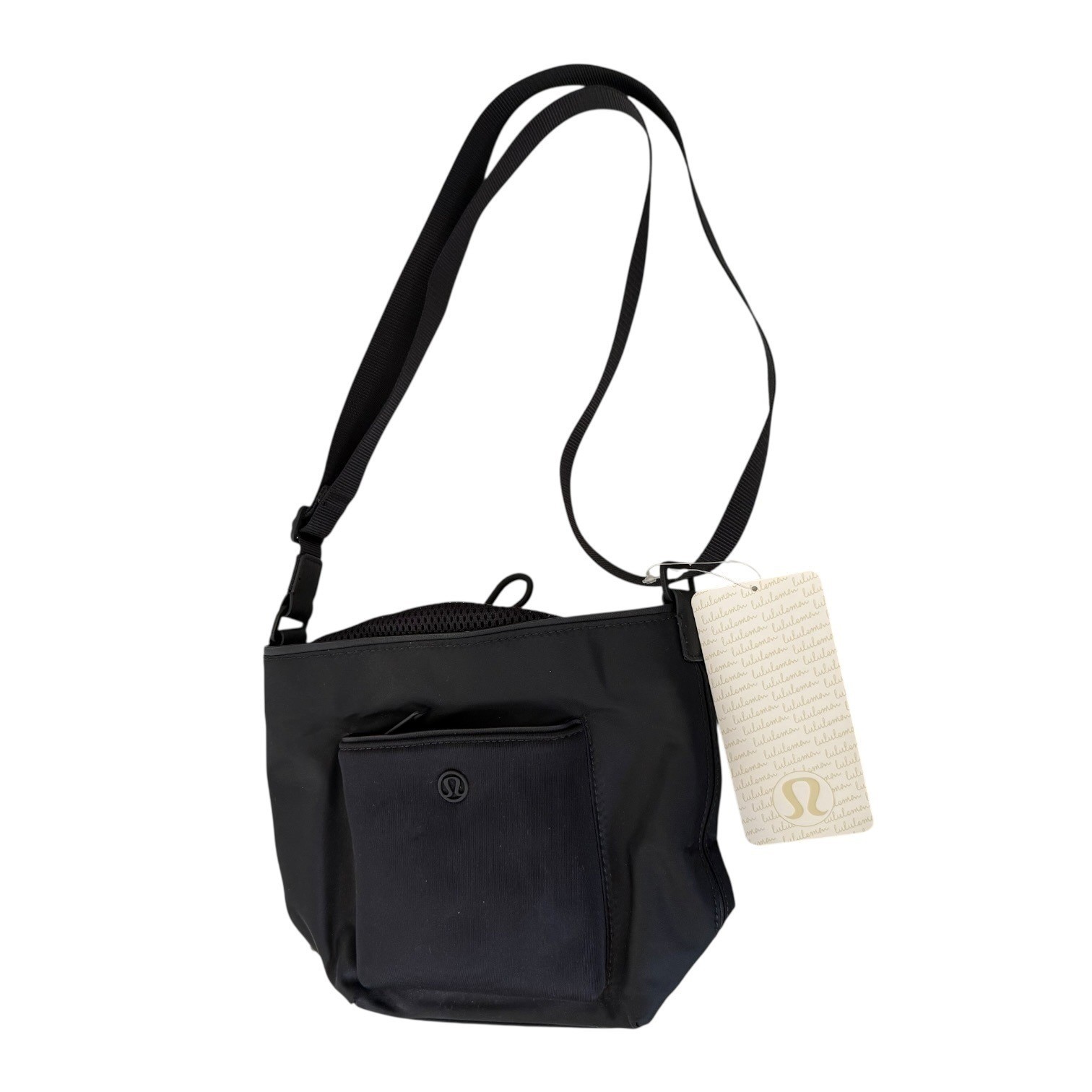 NEW Lululemon All Set Mini Bucket Bag Black Crossbody Water Repellent Pockets