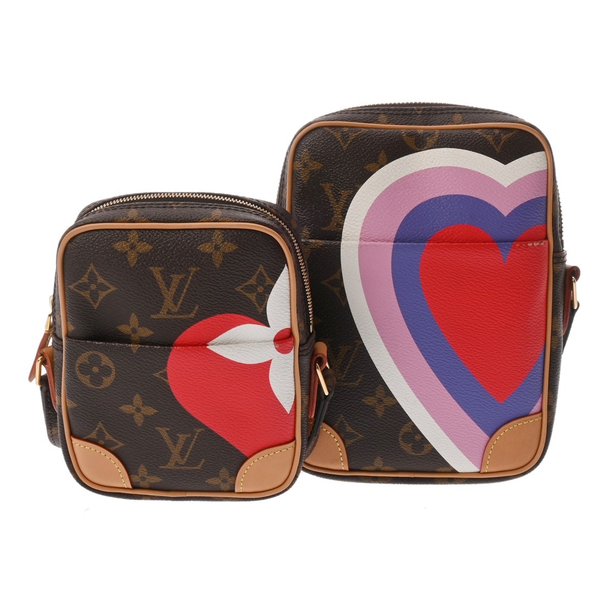 LOUIS VUITTON Panam Set M57450 monogram game on Monogram canvas Brown Women …