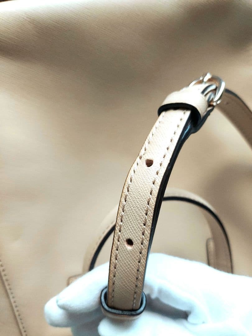 COACH Beige Shoulder Bag Crossbody Formal