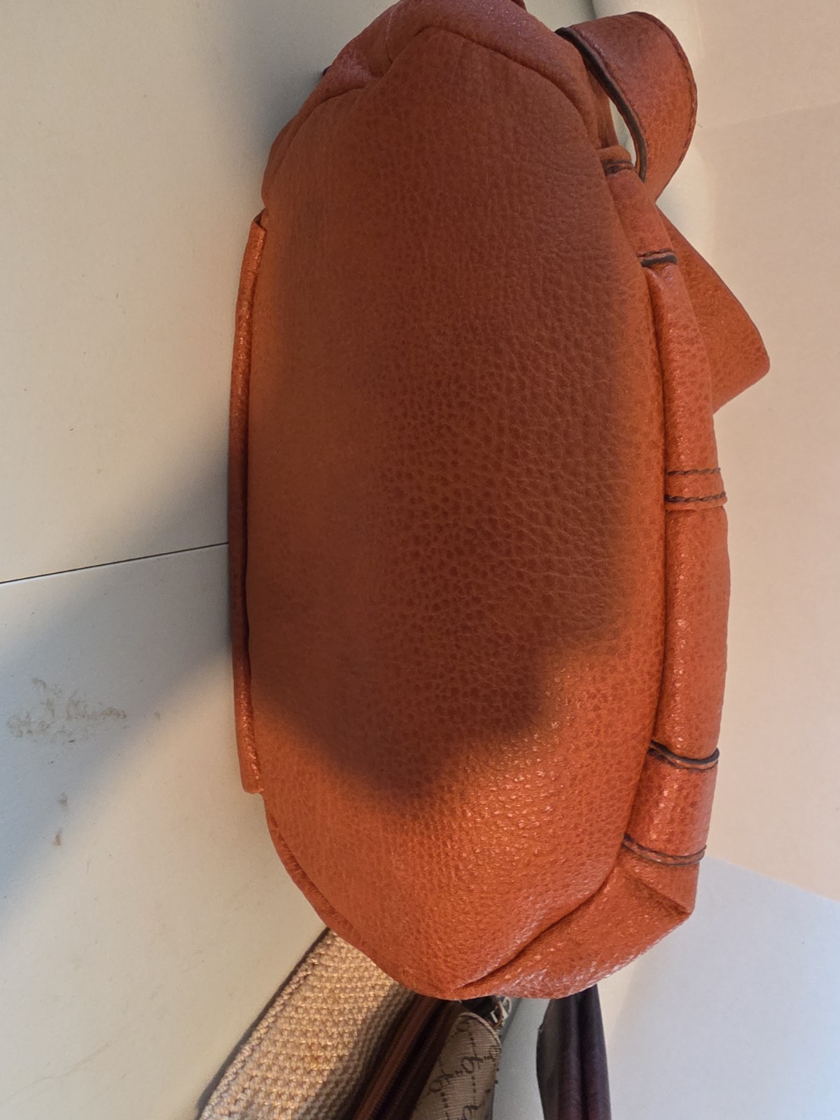 St John’s Bay Burnt Orange Faux Leather Handbag Purse