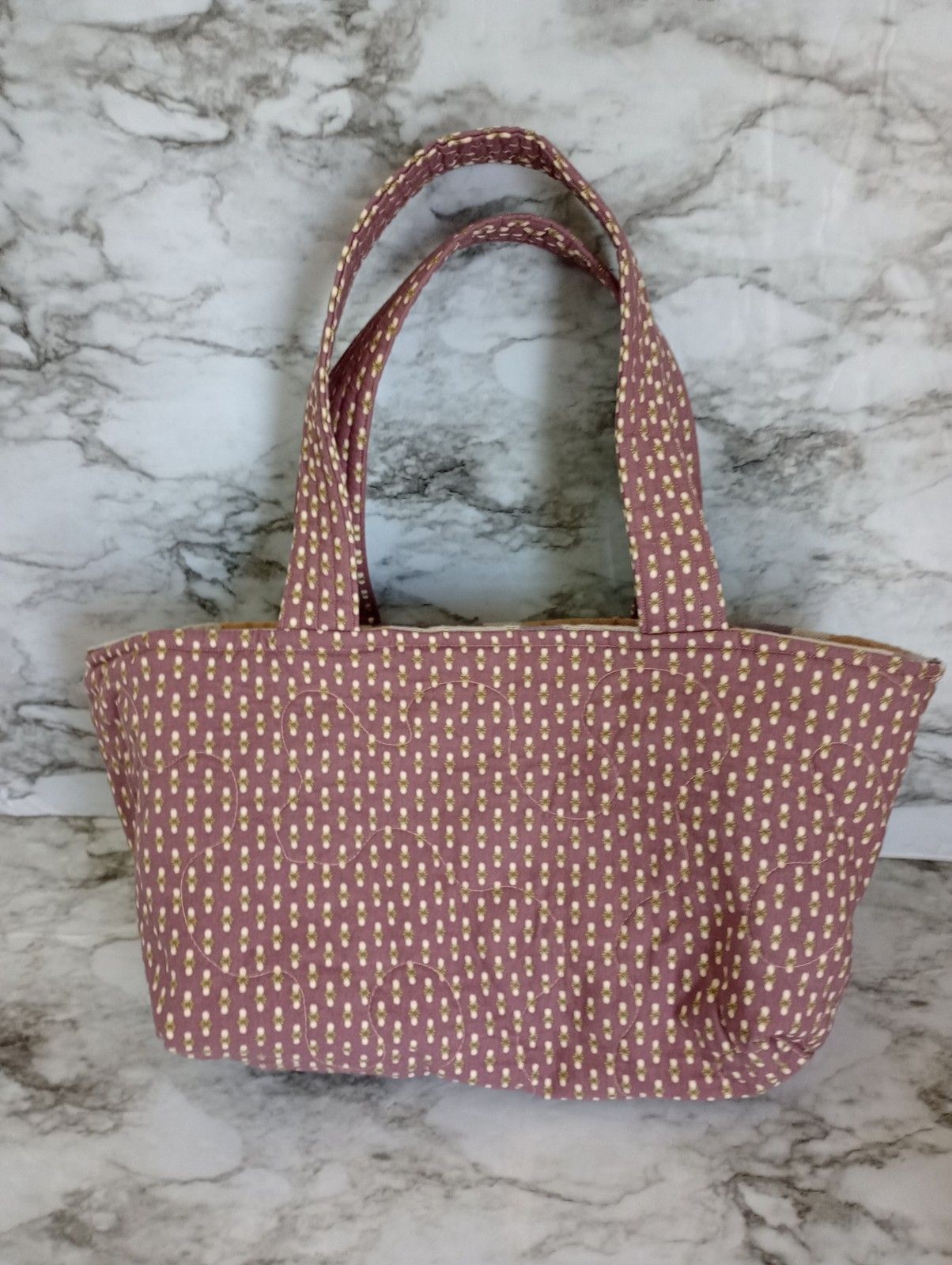 Handmade REVERSIBLE Cloth Tote Bag No Closure