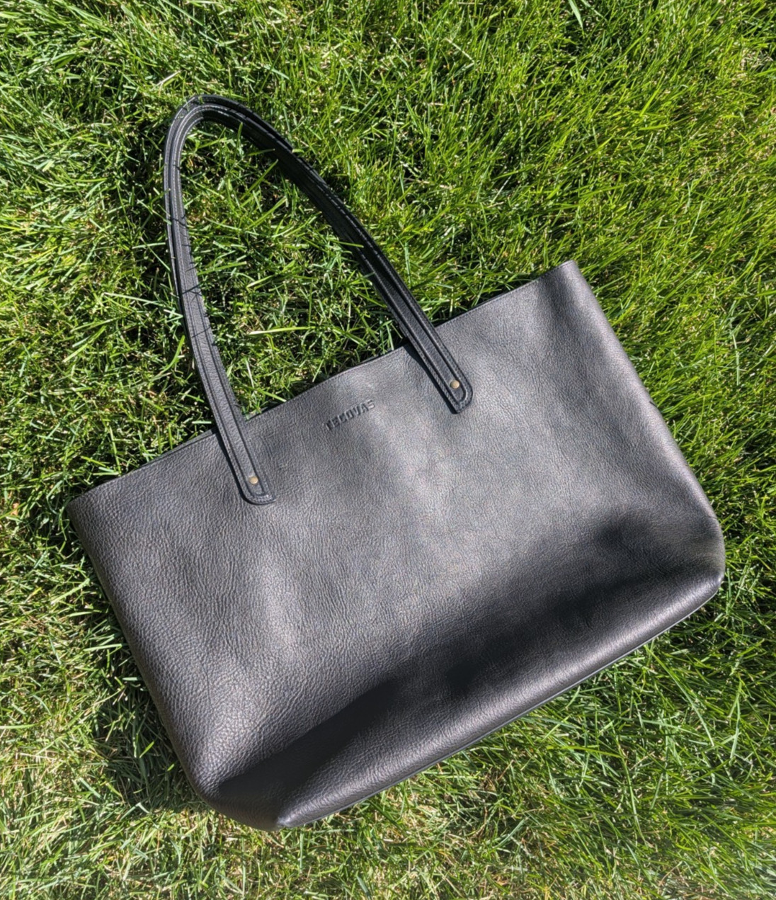 Tecovas Large Leather Tote – Midnight