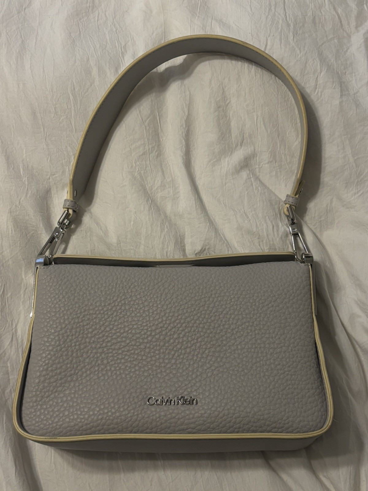 Calvin Klein Fay Shoulder Bag, Dove Grey, One Size