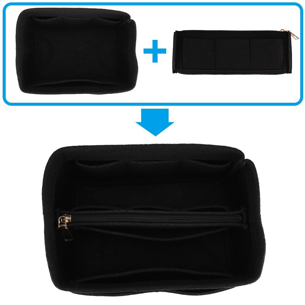 Multifunction Organizer Bag Insert Bag Case Felt Fabric Storage Pouch Travel USA