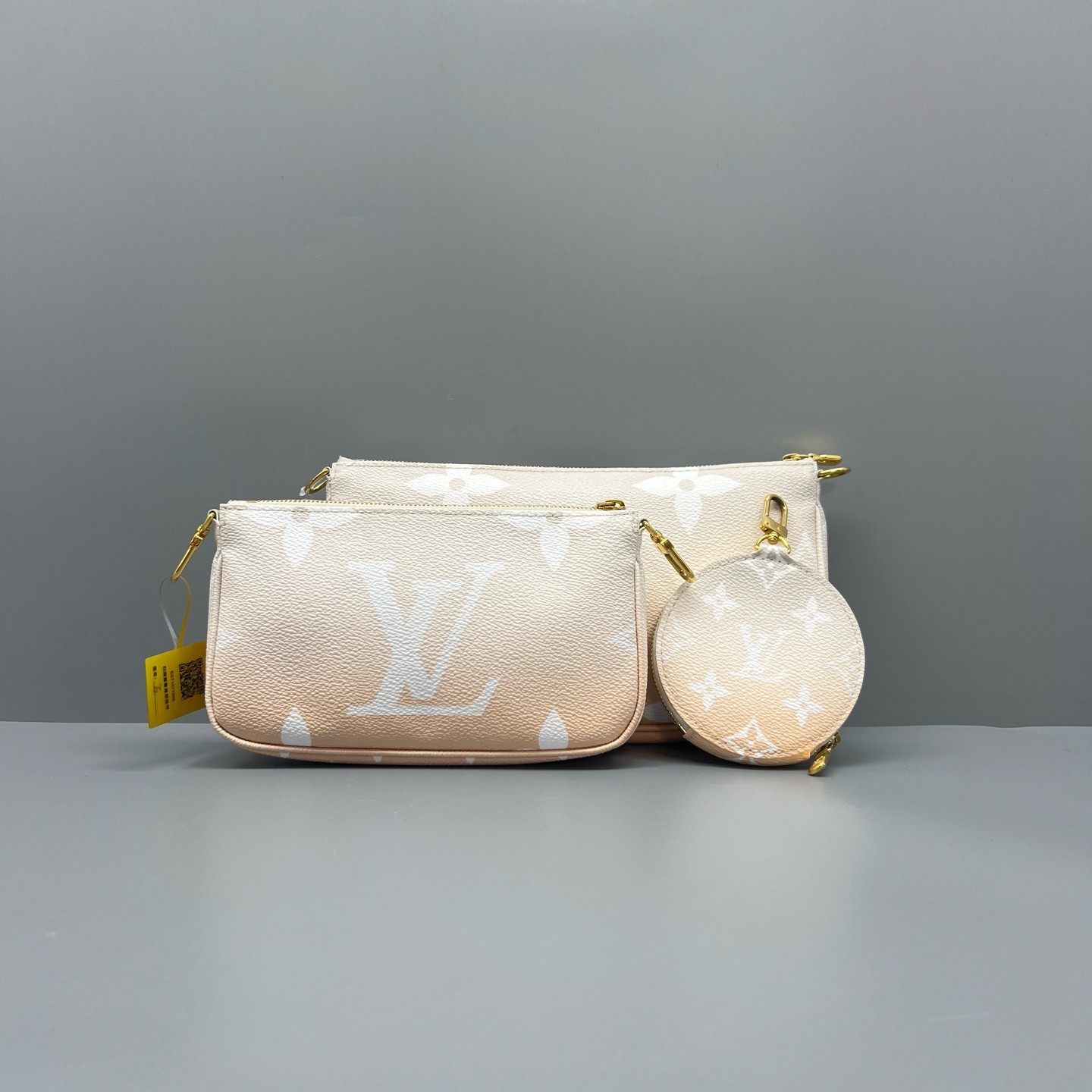 LV Multi Pochette Accessoires Misty Pink Monogram Crossbody Bag Duty Paid