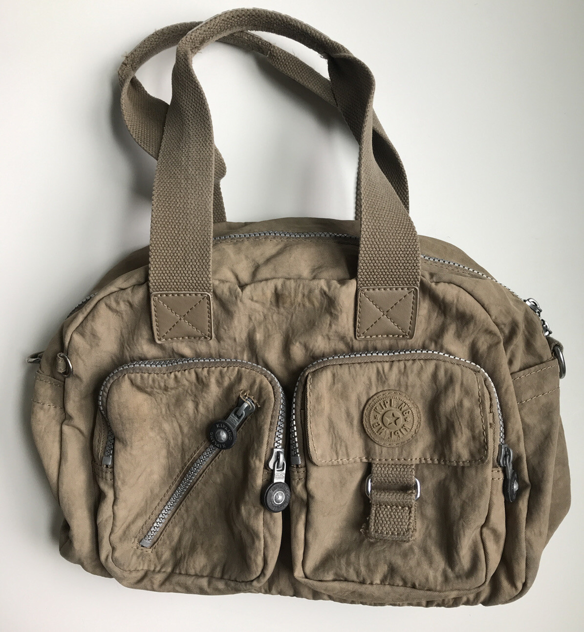 Kipling Defea Handbag Purse Crossbody Beige