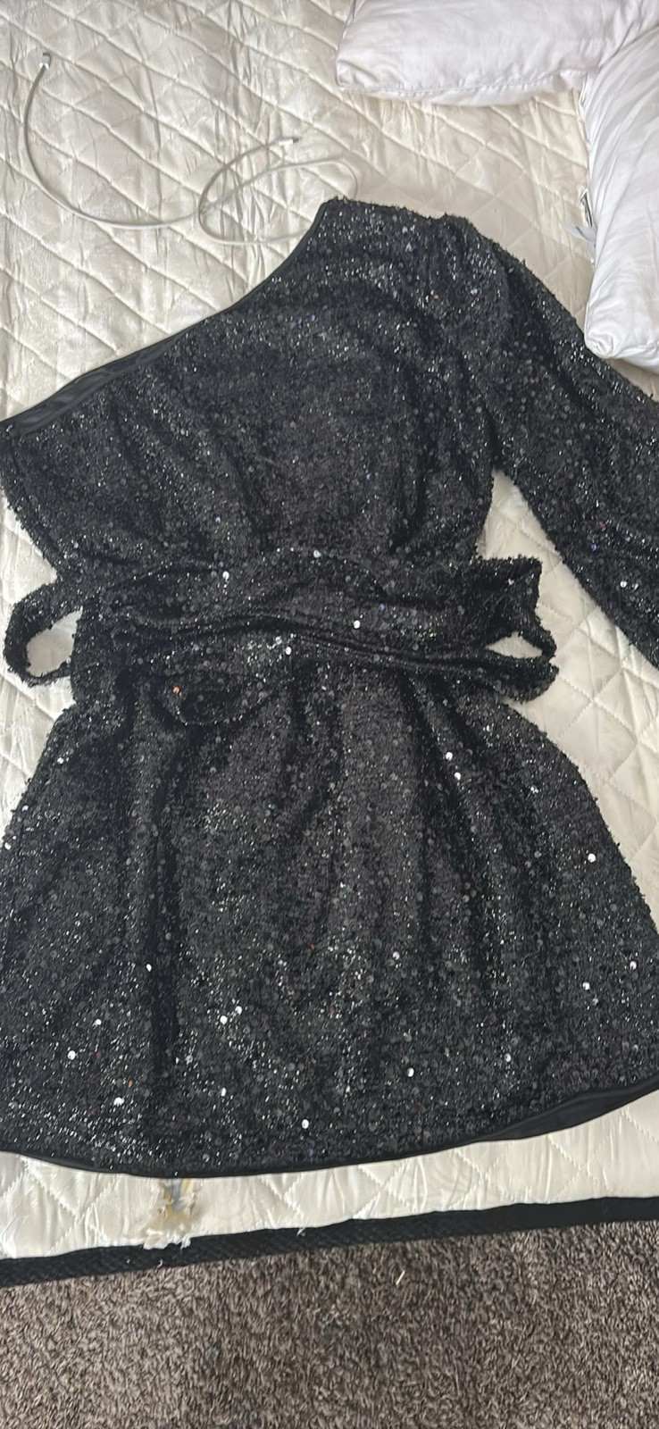 Black Glitter Clutch with matching 3x dress