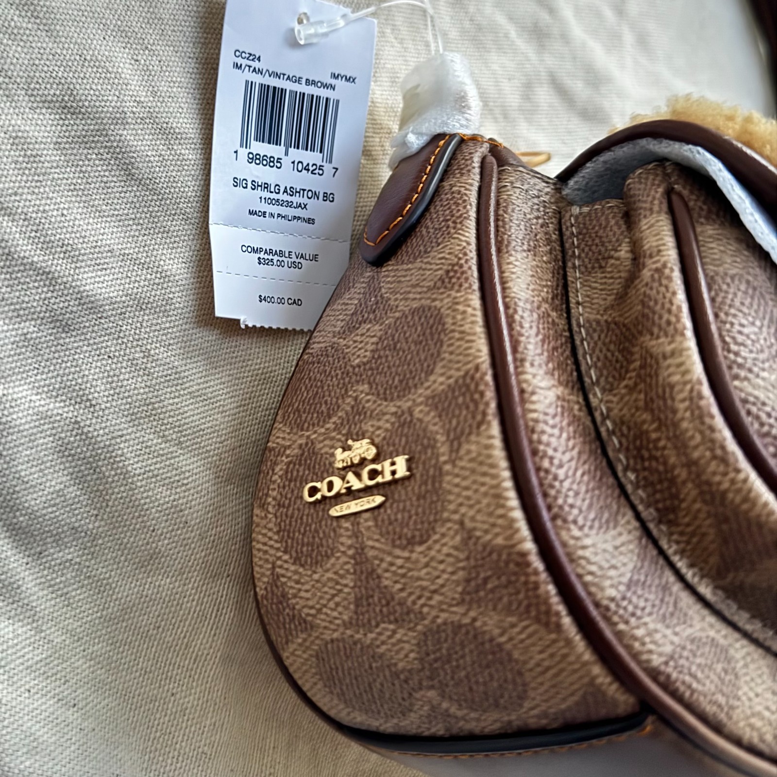 Coach Ashton Bag with Signature Canvas CCZ24 NEW