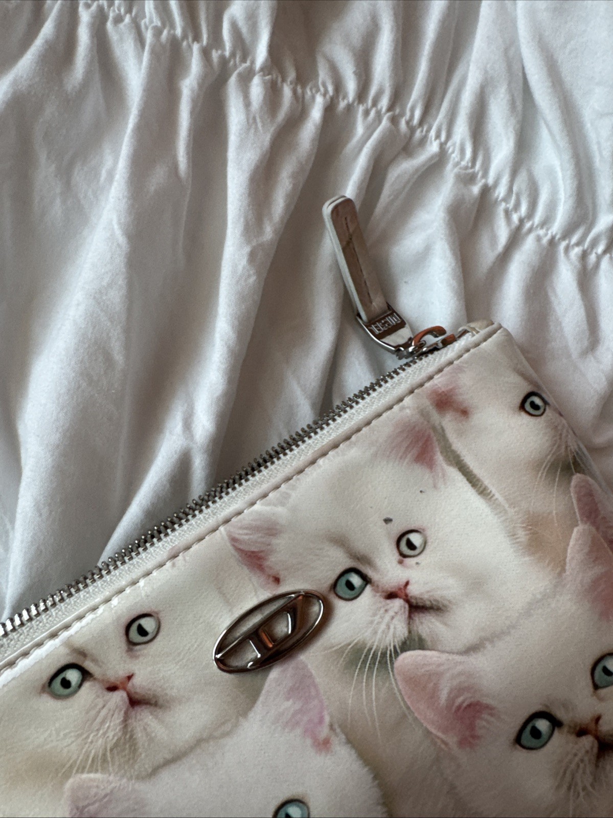 Vintage Rare Exclusion Japan Diesel Cat Bag Pouch Small Clutch