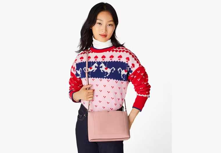Kate Spade Harlow Crossbody Bag Rose pink Leather Purse WKR00058 NWT $279
