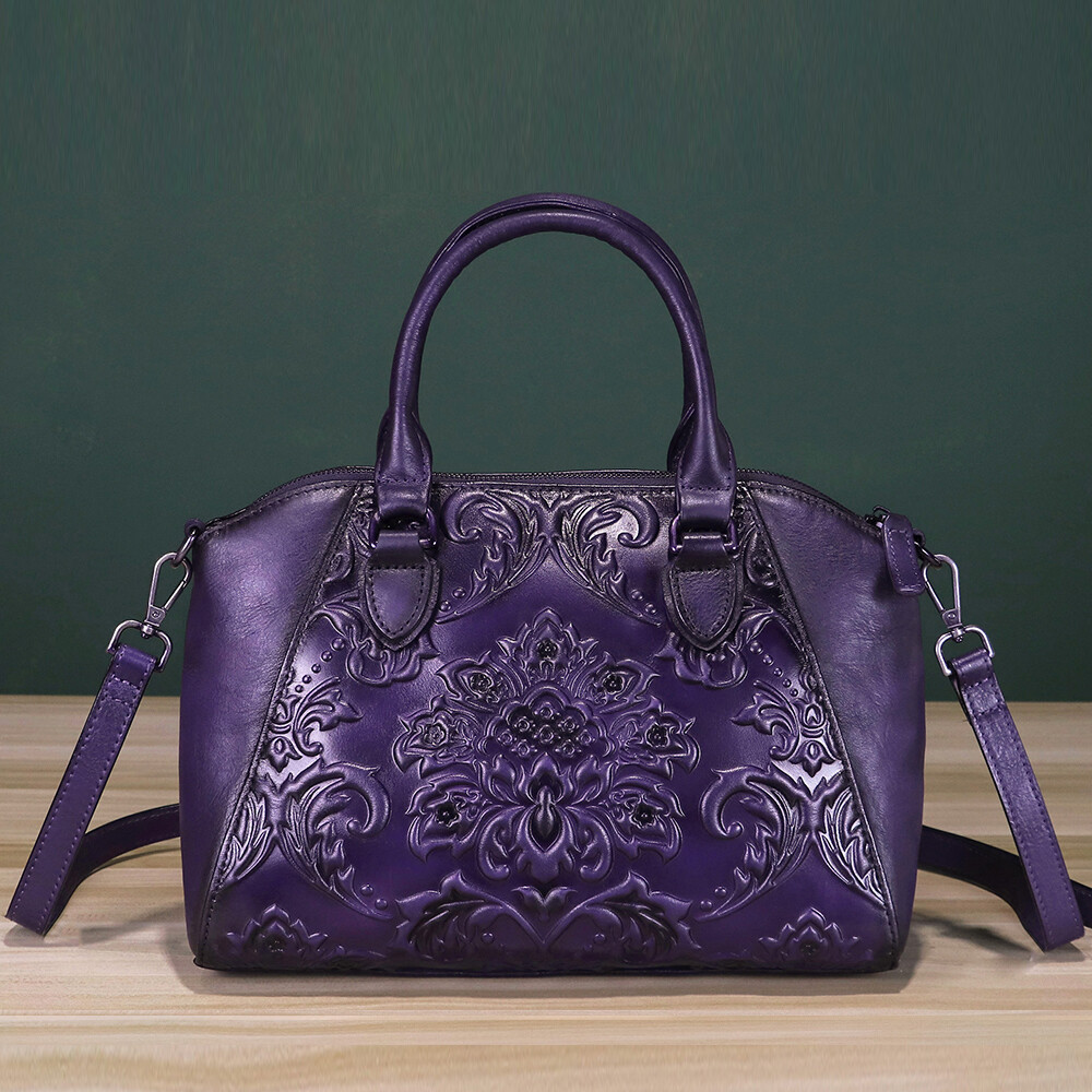 Genuine Leather Purse and Handbag for Women Retro Leather Crossbody Shoulder Bag
