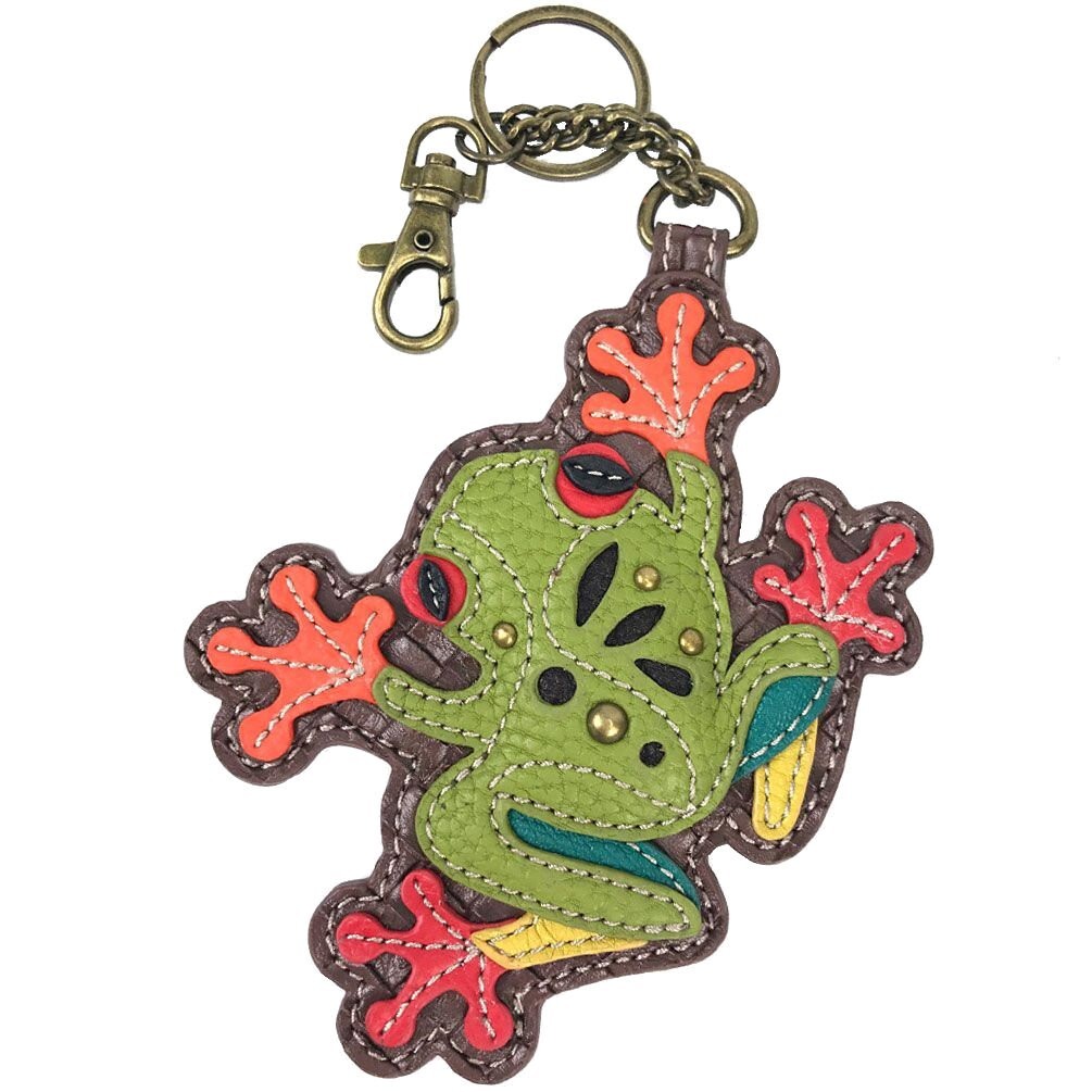 Chala FROG Key Fob / Coin Purse Garden Critter Collection Purse Accessory NWT