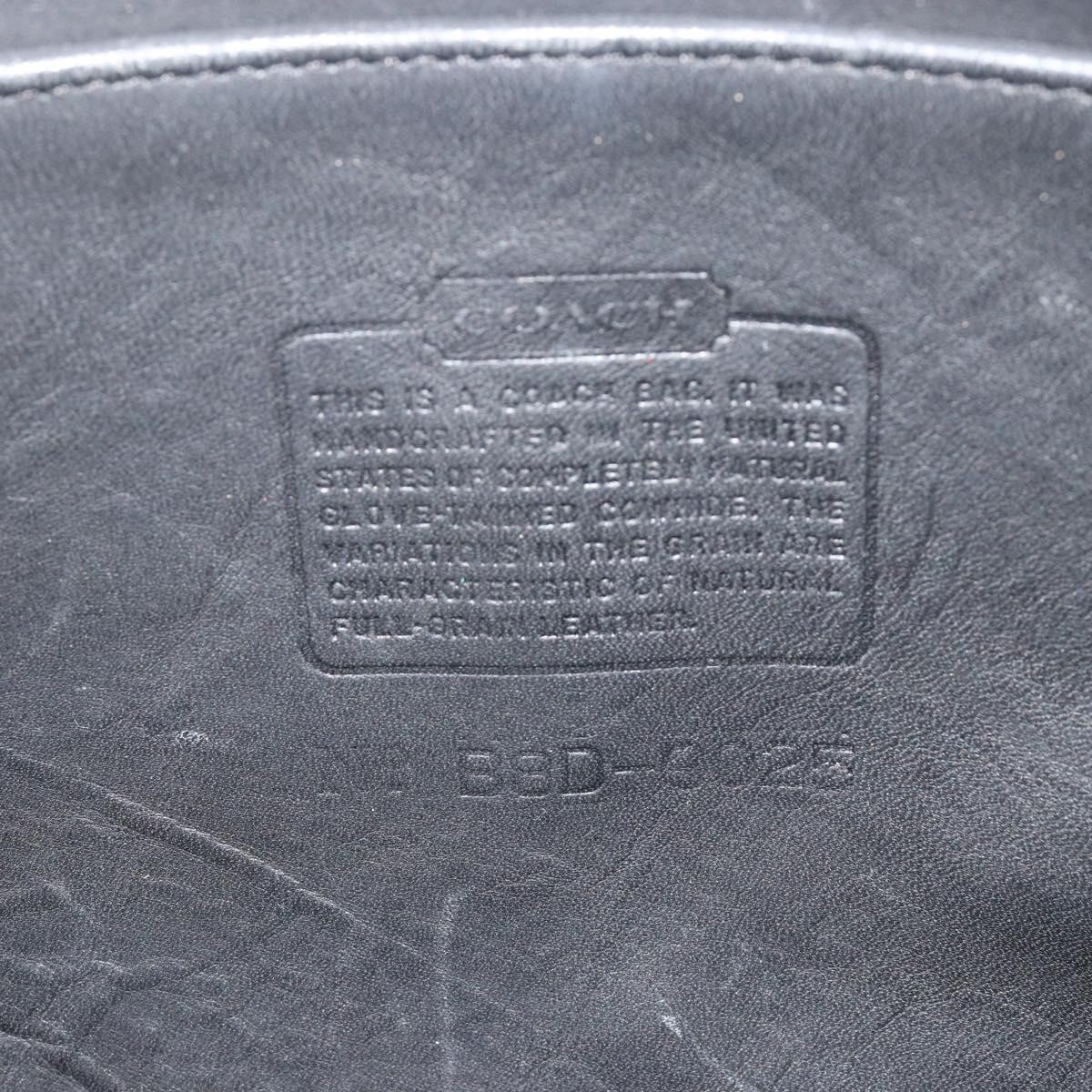 Coach Ergo Shoulder Bag Leather Black Gold Auth 183219A