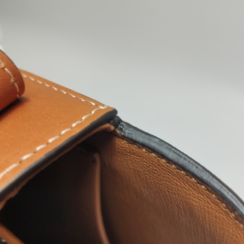 Celine Claude Small Brown Smooth Leather Shoulder Crossbody Bag US Ship
