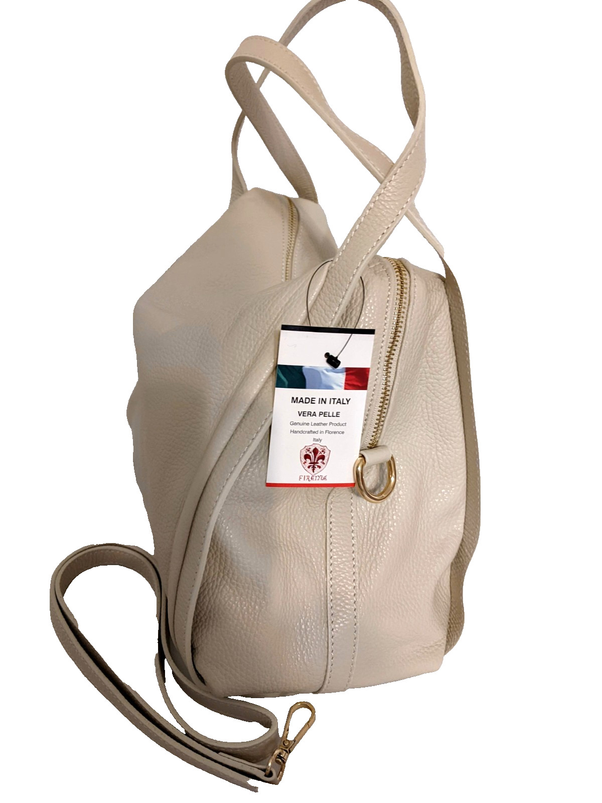 PREMIUM ITALIAN PEBBLED CALF LEATHER LARGE SHOULDER BAG HANDBAG – MADE IN ITALY