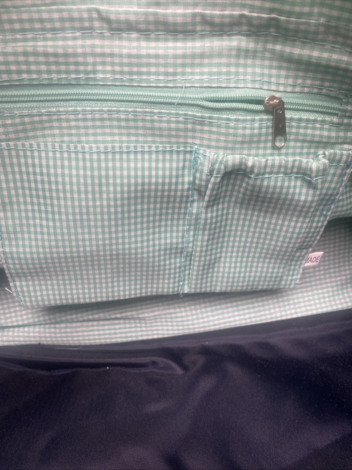 NGIL Mint CANVAS 15” X 20″ DUFFLE BAG Zipper Pockets & Closure