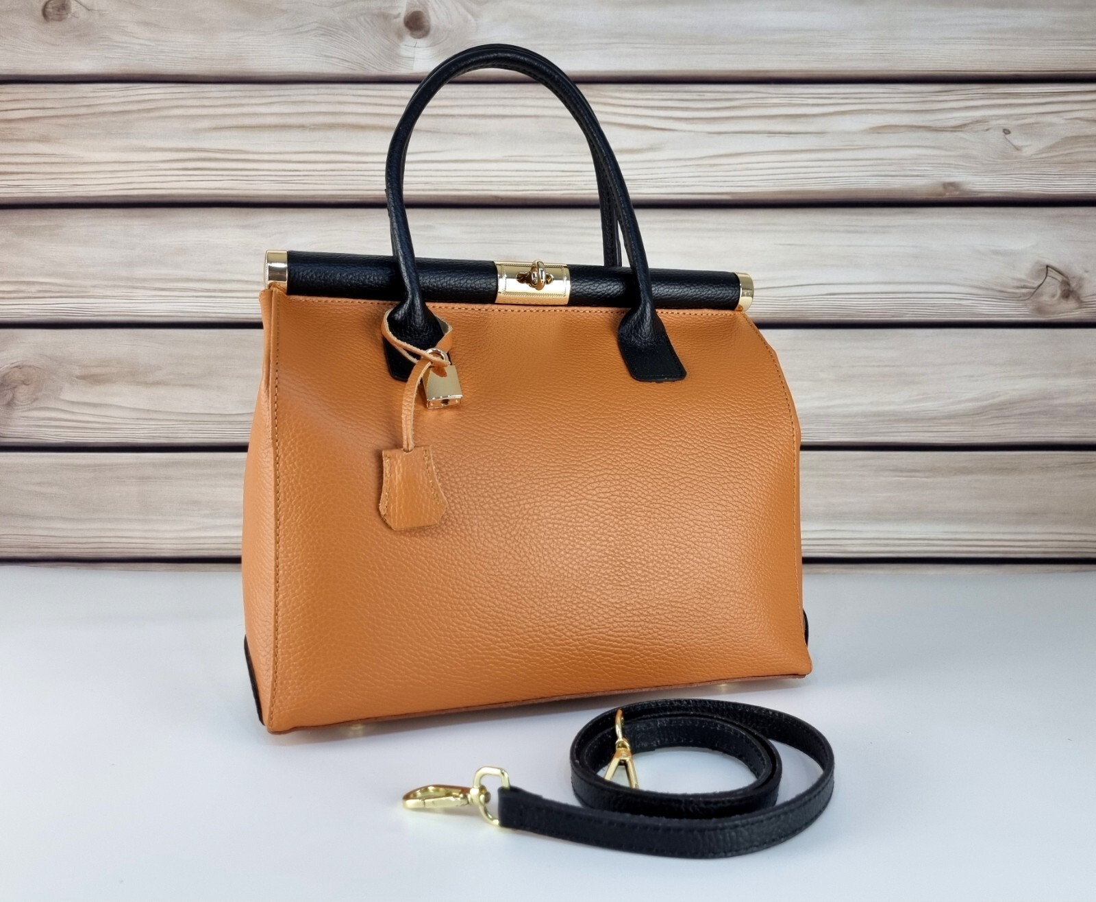 Elegant Leather Bag, Genuine Italian Handmade Leather Bags for Women