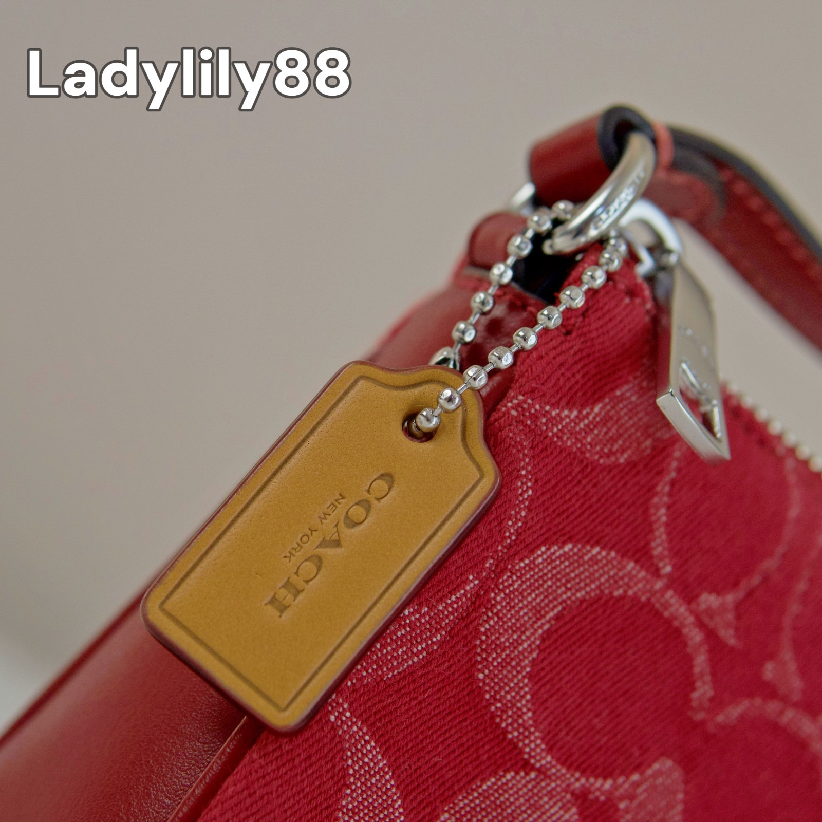 NWT Coach CCZ48 Nolita 19 In Signature Denim Vachetta /Smooth Leather