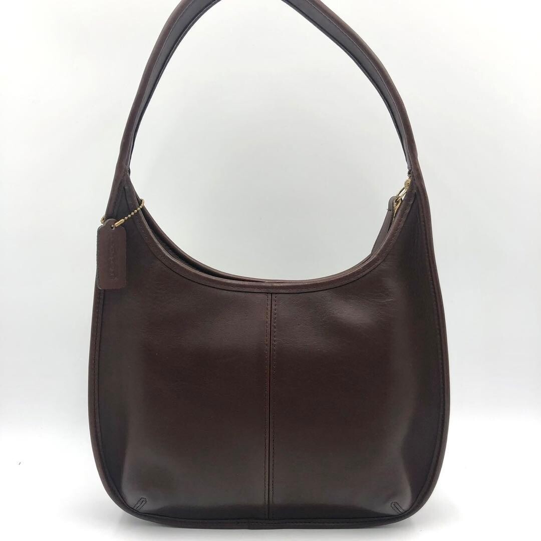 Coach Ergo Shoulder Bag Brown Leather Hobo Purse Vintage Gold Hardware 11.6in