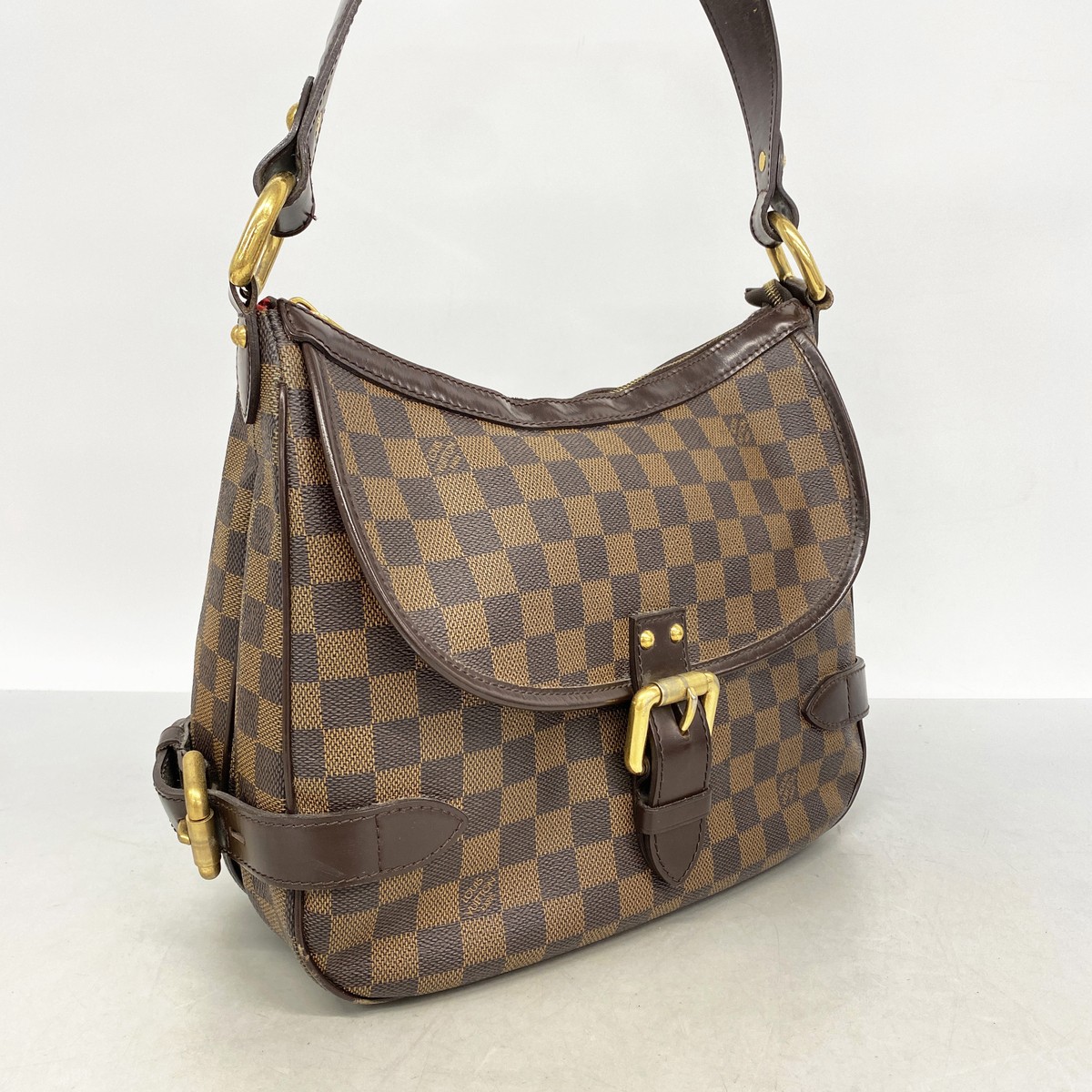 Auth [6hb1192-k] LOUIS VUITTON Shoulder Bag Damier Highbury N51200 Ebene [Pr…