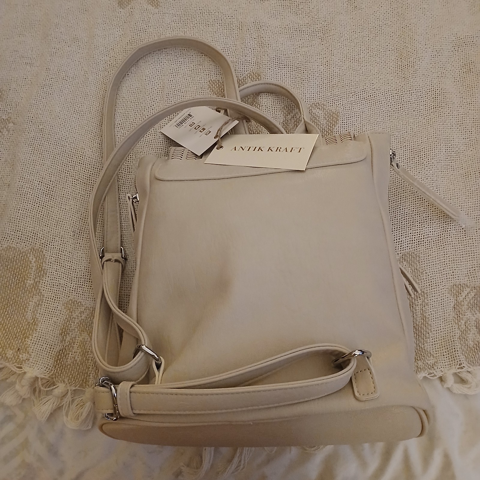 Beautiful springtime Bone colored backpack