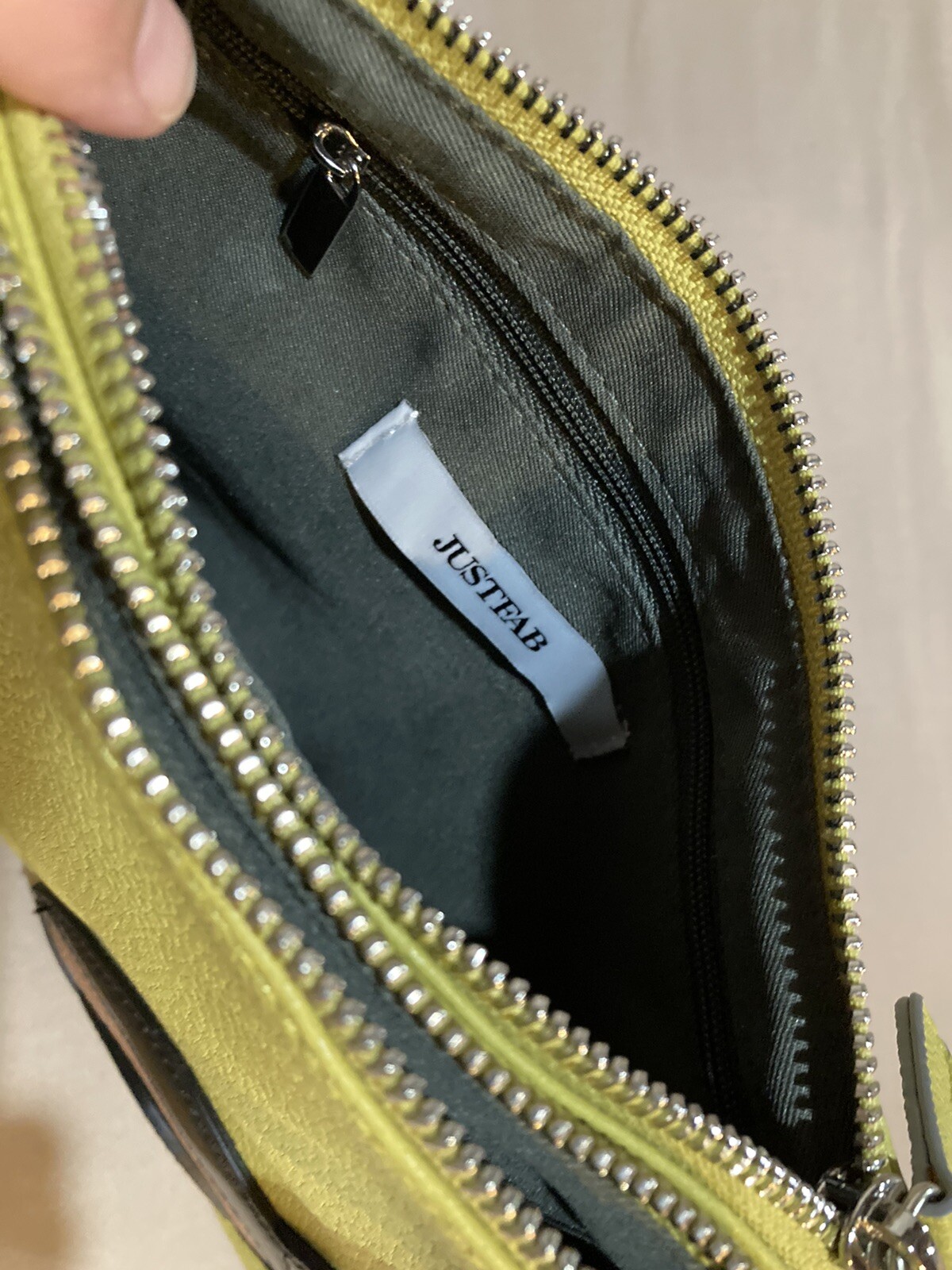 NEW JustFab Just Fab Lime Faux Leather Crossbody Purse with big EYES Fun Kooky!