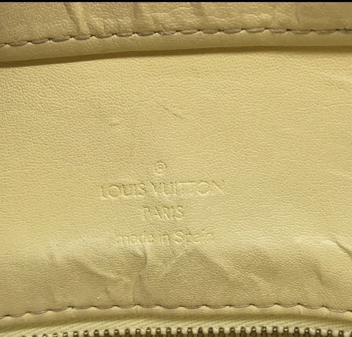 Authentic Louis Vuitton Vernis Houston Tote Yellow Patent Leather w COA CA0959