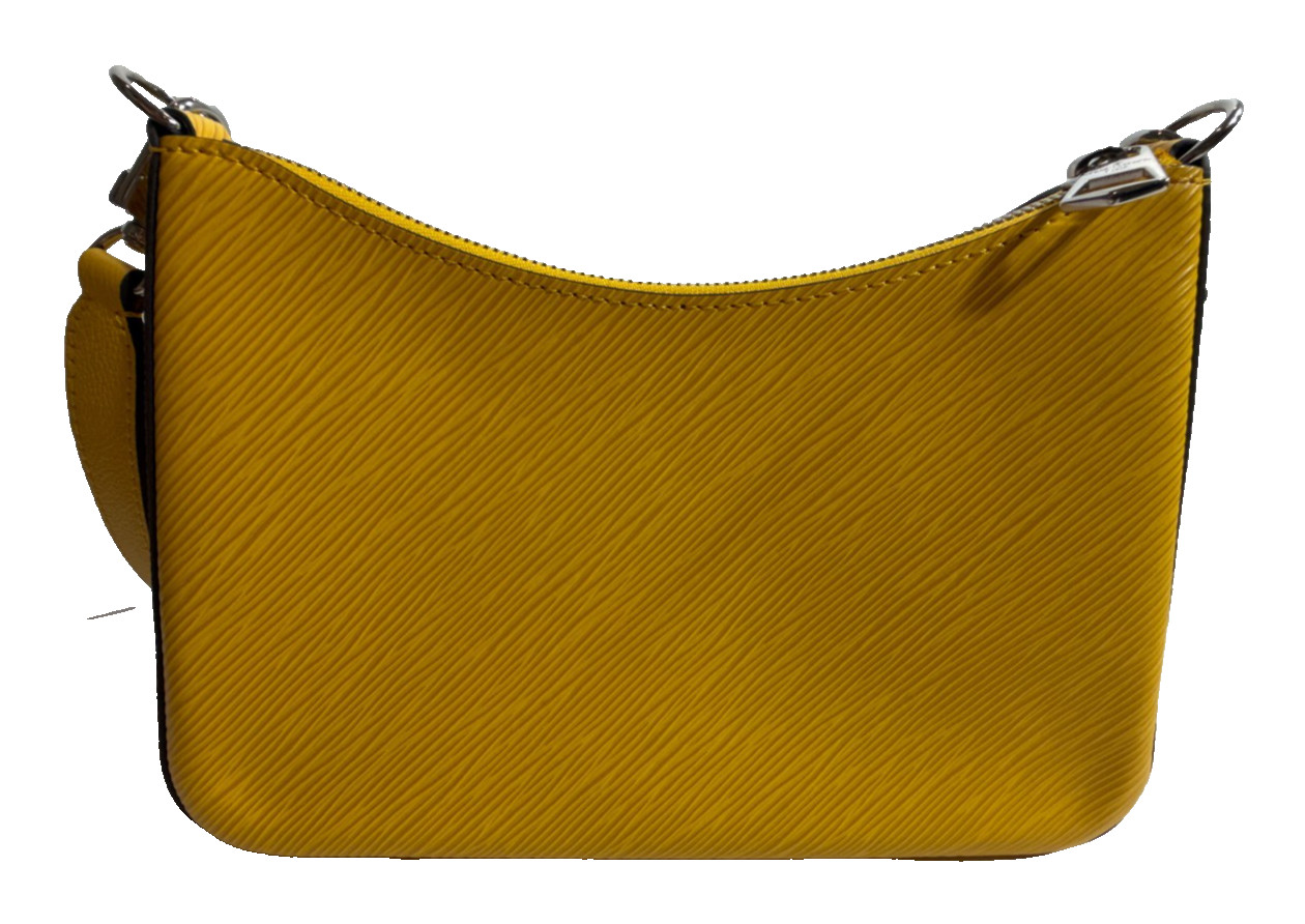 Louis Vuitton Marelle Handbag Epi Leather Sunshine Yellow with Front Pouch