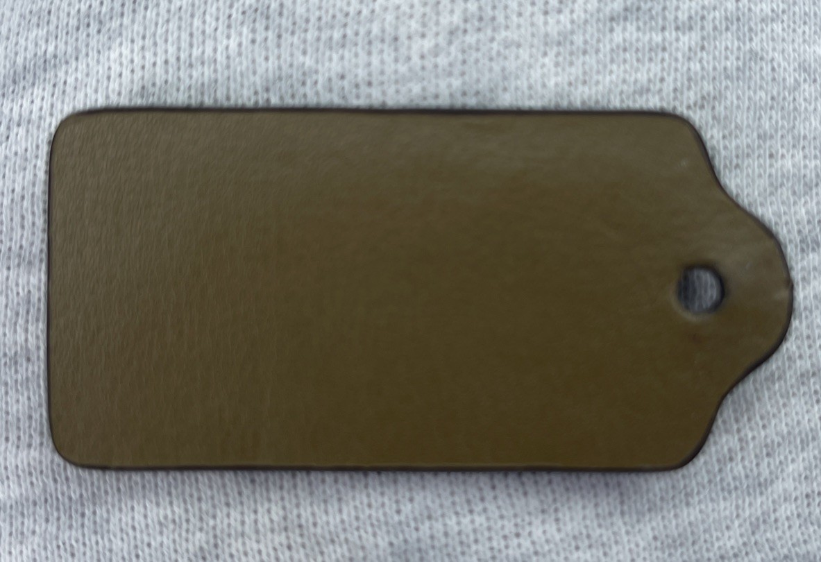 Coach NYC Leather Hang TAG ONLY N.Y.C. Stamp | Authentic Replacement Tag Olive