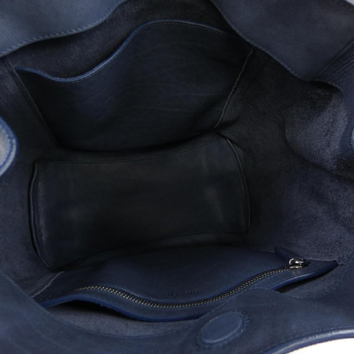 Hirofu 202797 Navy Shoulder Bag Used Authentic