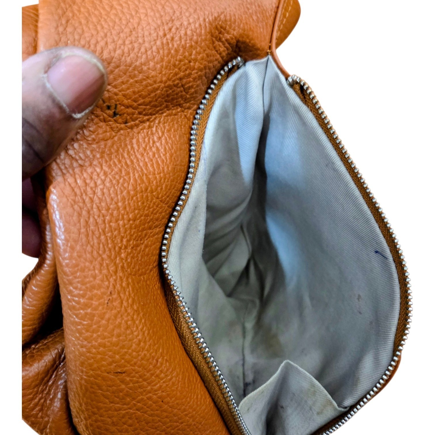 Valentina Italia Leather Backpack Purse Brown Pebbled Convertible Sling Handbag