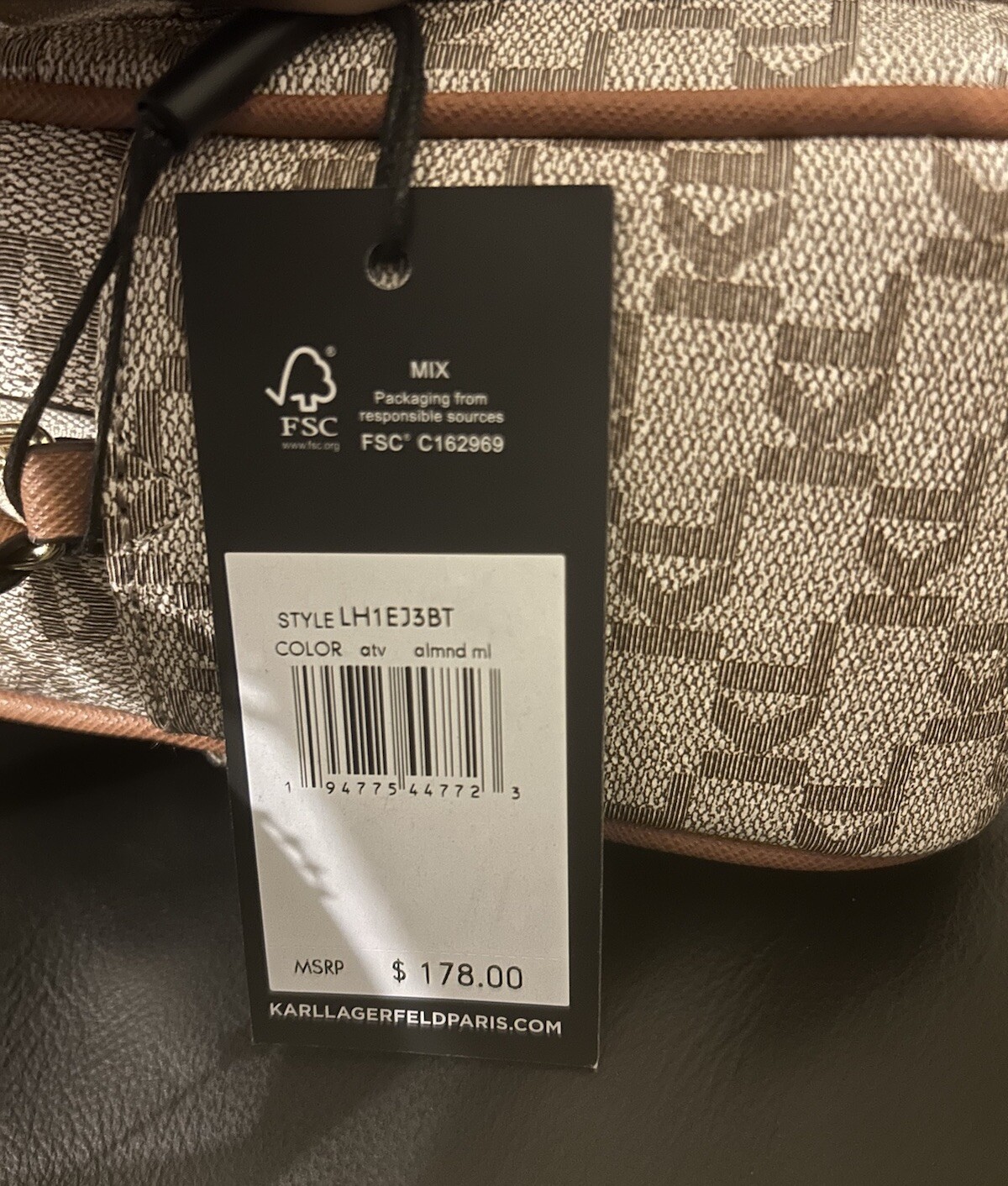 Karl Lagerfeld Paris Signature Patches Crossbody Camera Bag